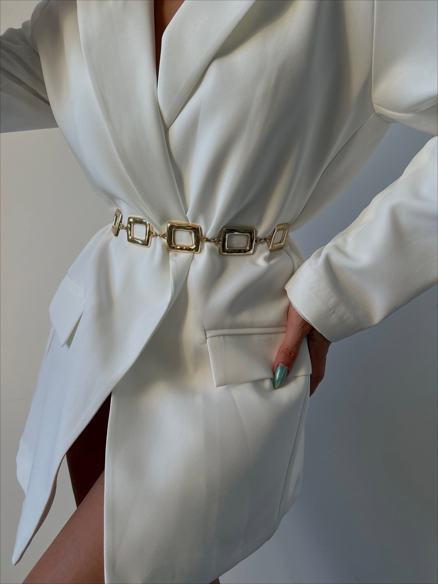 Giselle Gold Statement Chain Belt